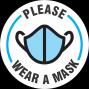 Please wear a mask sign